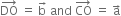 DO with rightwards arrow on top space equals space straight b with rightwards arrow on top space and space CO with rightwards arrow on top space equals space straight a with rightwards arrow on top