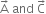 straight A with rightwards arrow on top space and space straight C with rightwards arrow on top