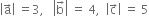 open vertical bar straight a with rightwards arrow on top close vertical bar space equals 3 comma space space space open vertical bar straight b with rightwards arrow on top close vertical bar space equals space 4 comma space space open vertical bar straight c with rightwards arrow on top close vertical bar space equals space 5