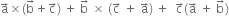 straight a with rightwards arrow on top cross times left parenthesis straight b with rightwards arrow on top plus straight c with rightwards arrow on top right parenthesis space plus space straight b with rightwards arrow on top space cross times space left parenthesis straight c with rightwards arrow on top space plus space straight a with rightwards arrow on top right parenthesis space plus space space straight c with rightwards arrow on top left parenthesis straight a with rightwards arrow on top space plus space straight b with rightwards arrow on top right parenthesis