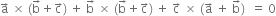 straight a with rightwards arrow on top space cross times space left parenthesis straight b with rightwards arrow on top plus straight c with rightwards arrow on top right parenthesis space plus space straight b with rightwards arrow on top space cross times space left parenthesis straight b with rightwards arrow on top plus straight c with rightwards arrow on top right parenthesis space plus space straight c with rightwards arrow on top space cross times space left parenthesis straight a with rightwards arrow on top space plus space straight b with rightwards arrow on top right parenthesis space space equals space 0