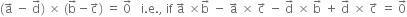 left parenthesis straight a with rightwards arrow on top space minus space straight d with rightwards arrow on top right parenthesis space cross times space left parenthesis straight b with rightwards arrow on top minus straight c with rightwards arrow on top right parenthesis space equals space 0 with rightwards arrow on top space space space straight i. straight e. comma space if space straight a with rightwards arrow on top space cross times straight b with rightwards arrow on top space minus space straight a with rightwards arrow on top space cross times space straight c with rightwards arrow on top space minus space straight d with rightwards arrow on top space cross times space straight b with rightwards arrow on top space plus space straight d with rightwards arrow on top space cross times space straight c with rightwards arrow on top space equals space 0 with rightwards arrow on top
