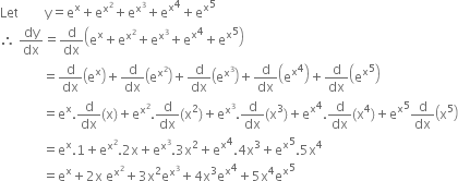 Differentiate Ex Ex2 Ex5 W R T X From Mathematics Continuity And Differentiability Class 12 Rajasthan Board English Medium