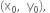 left parenthesis straight x subscript 0 comma space space straight y subscript 0 right parenthesis comma space