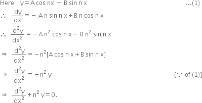 If Y A Cos N X B Sin N X Prove That From Mathematics Continuity And Differentiability Class 12 Jharkhand Board