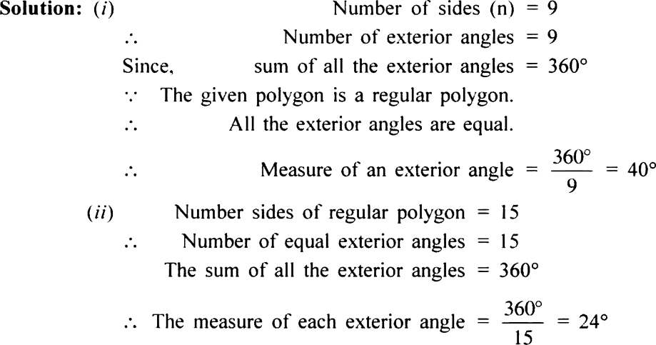 Find The Measure Of Each Exterior Angle Of A Regular Polygon