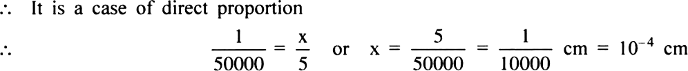 
Solution: Let the actual length of the bacteria = x cm
Again,

Number