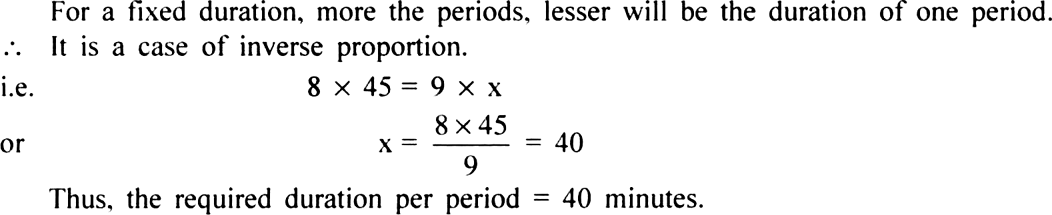 
Solution: For 9 periods, let the duration per period be x minutes.
??