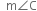 space space straight m angle straight C