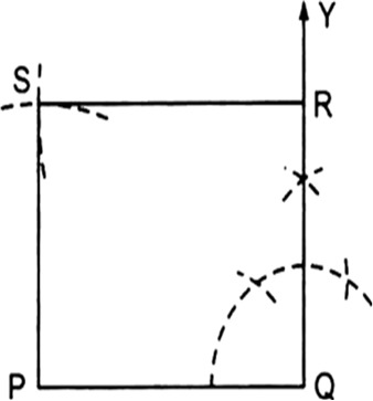 
A rectangle can be constructed by taking PO as the length.Making an 