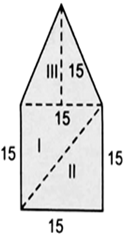 
Jyoti’s diagram:The given shape is splitted into two congruent trap