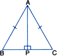 
Given: ABC is an isosceles triangle withAB = AC.AP ⊥ BCTo Prove: ??