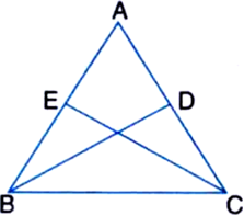 In An Isosceles Triangle ABC With AB = AC, BD And CE Are Two Med