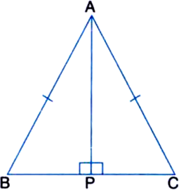 
Given: ABC is an isosceles triangle with AB = AC.To Prove: ∠B = ∠