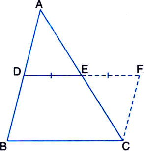 
Given: ABCD is a trapezium in which side AB is parallel to the side D