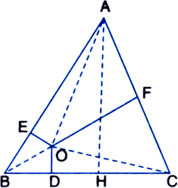 
Given: ABC is an equilateral triangle. O is any point in the interior