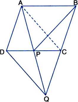 
Given: ABCD is a parallelogram and BC is produced to a point Q such t