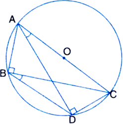 
Given: ABC and ADC are two right triangles with common hypotenuse AC.