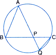 
Given: ABC is a triangle and P is a point on the side BC such that AB