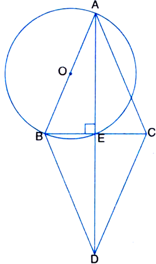 
∴ Given: AB DC is a rhombus. E is the point of intersection of its 