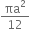 πa squared over 12