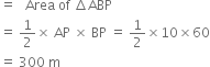 
AB represents the accelerated part of motion. BC represents the unifo