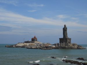 Kanyakumari : the southernmost tip of peninsular India.