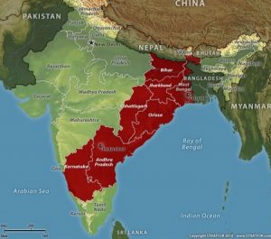 The Arena of Armed Rebellion in India